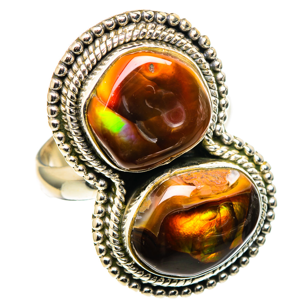 Mexican Fire Agate Rings handcrafted by Anasilvercos - RING99847