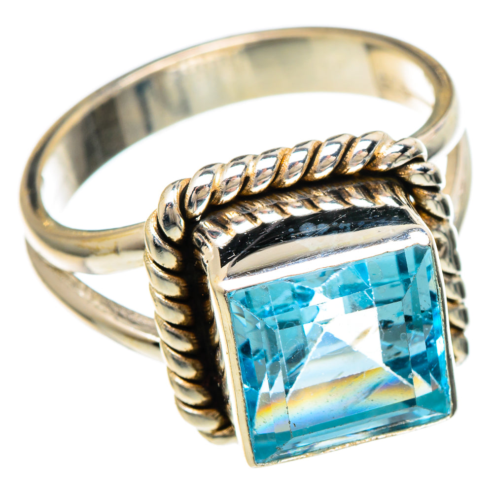 Blue Topaz Rings handcrafted by Anasilvercos - RING99877