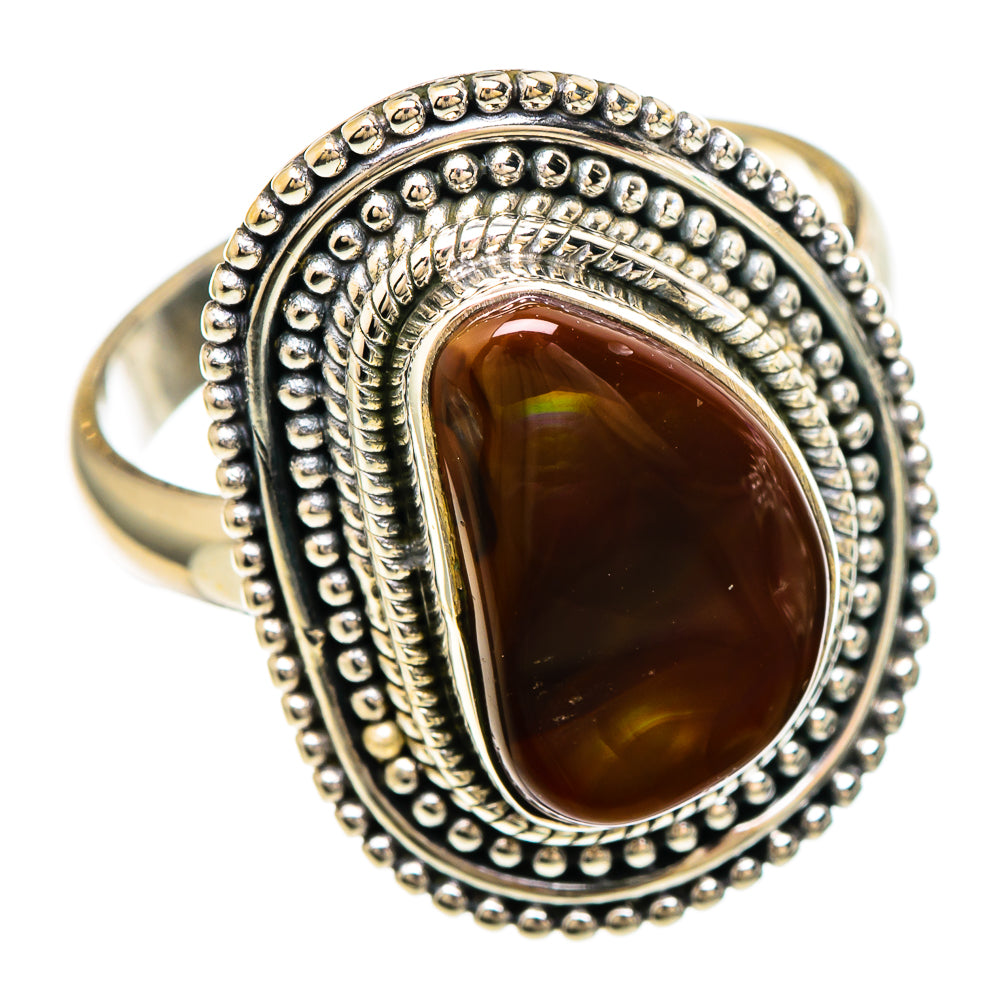 Mexican Fire Agate Rings handcrafted by Anasilvercos - RING99881