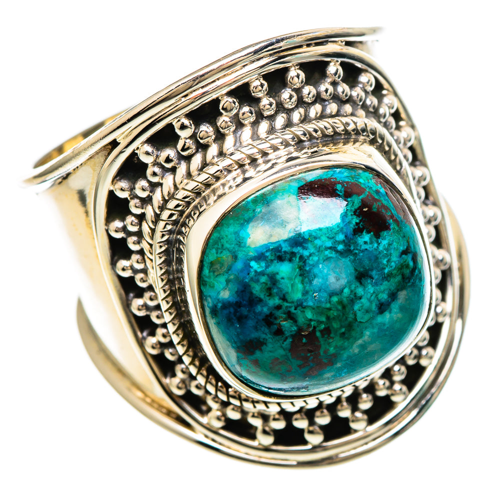 Chrysocolla Rings handcrafted by Anasilvercos - RING99907