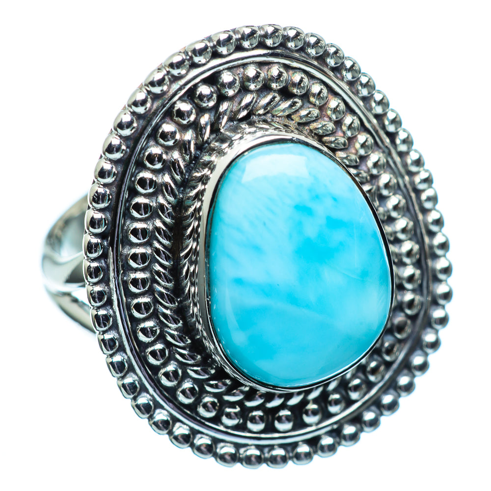 Larimar Rings handcrafted by Anasilvercos - RING999092