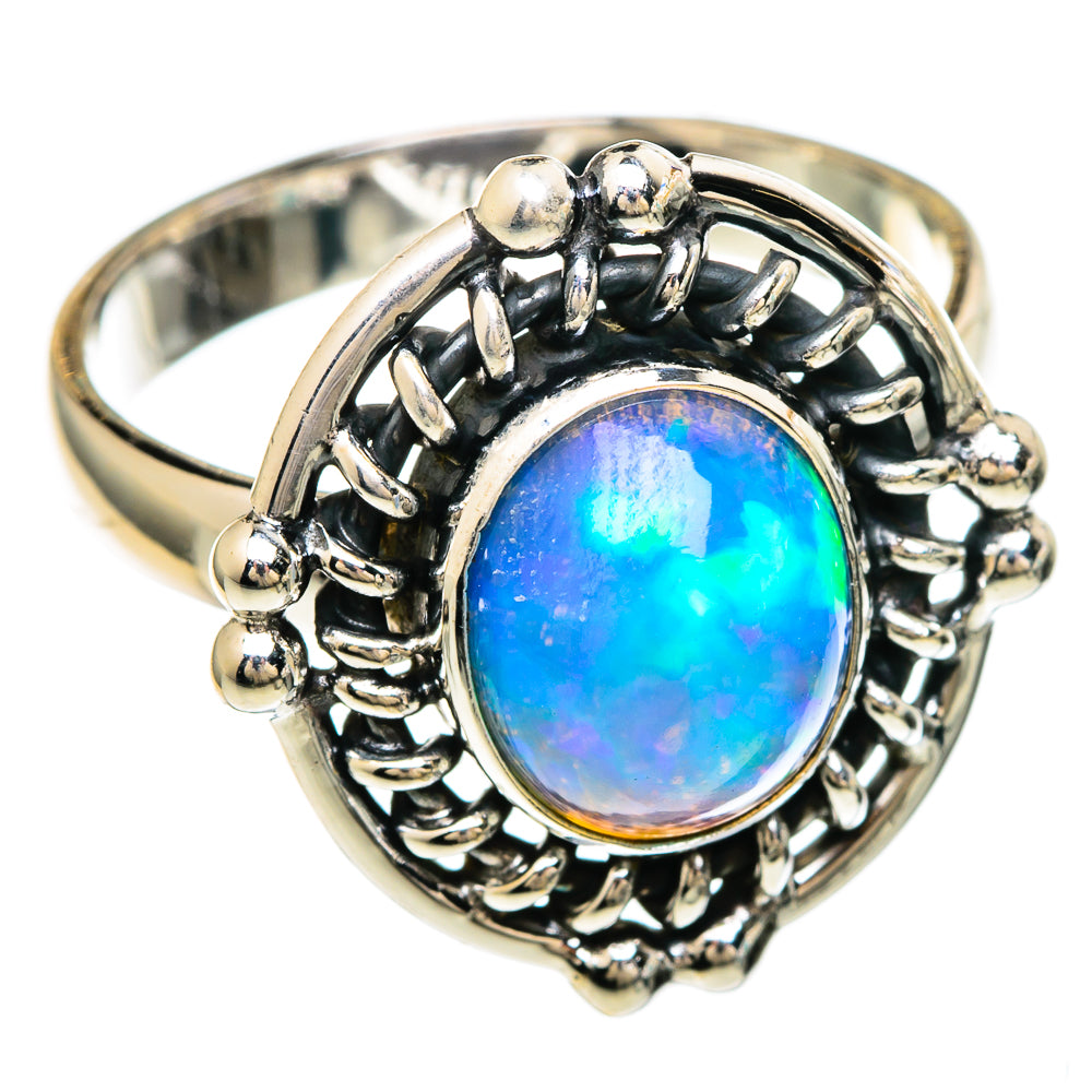 Ethiopian Opal Rings handcrafted by Anasilvercos - RING99910