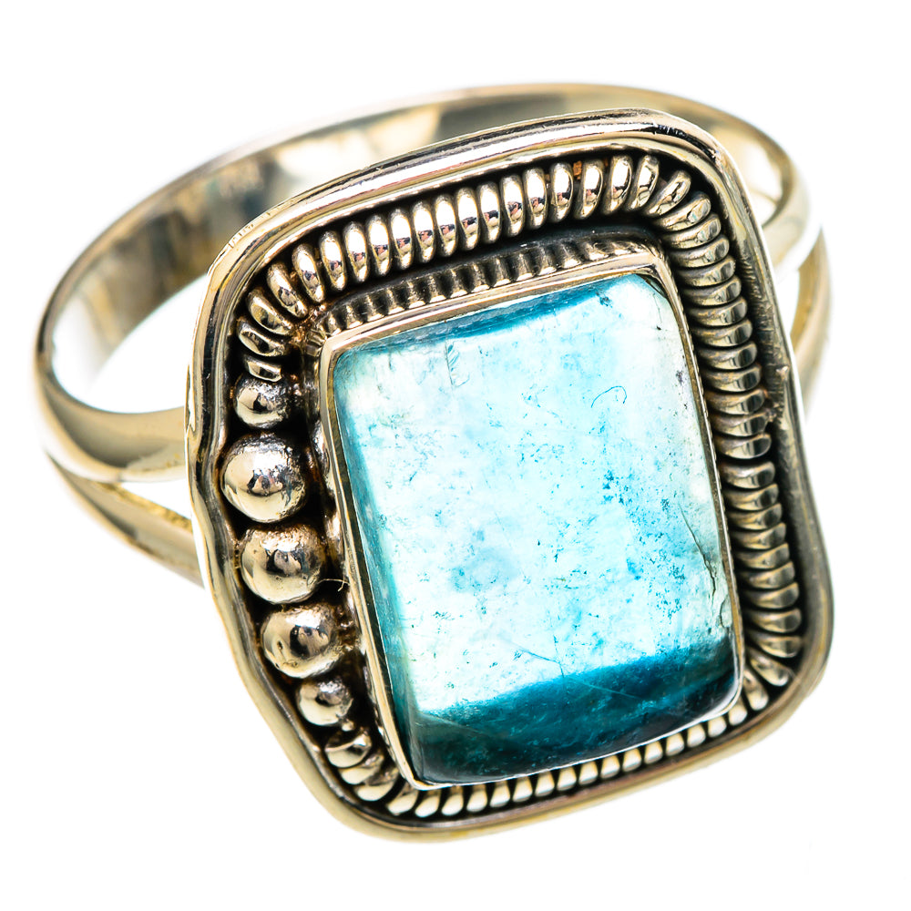 Blue Fluorite Rings handcrafted by Anasilvercos - RING99913