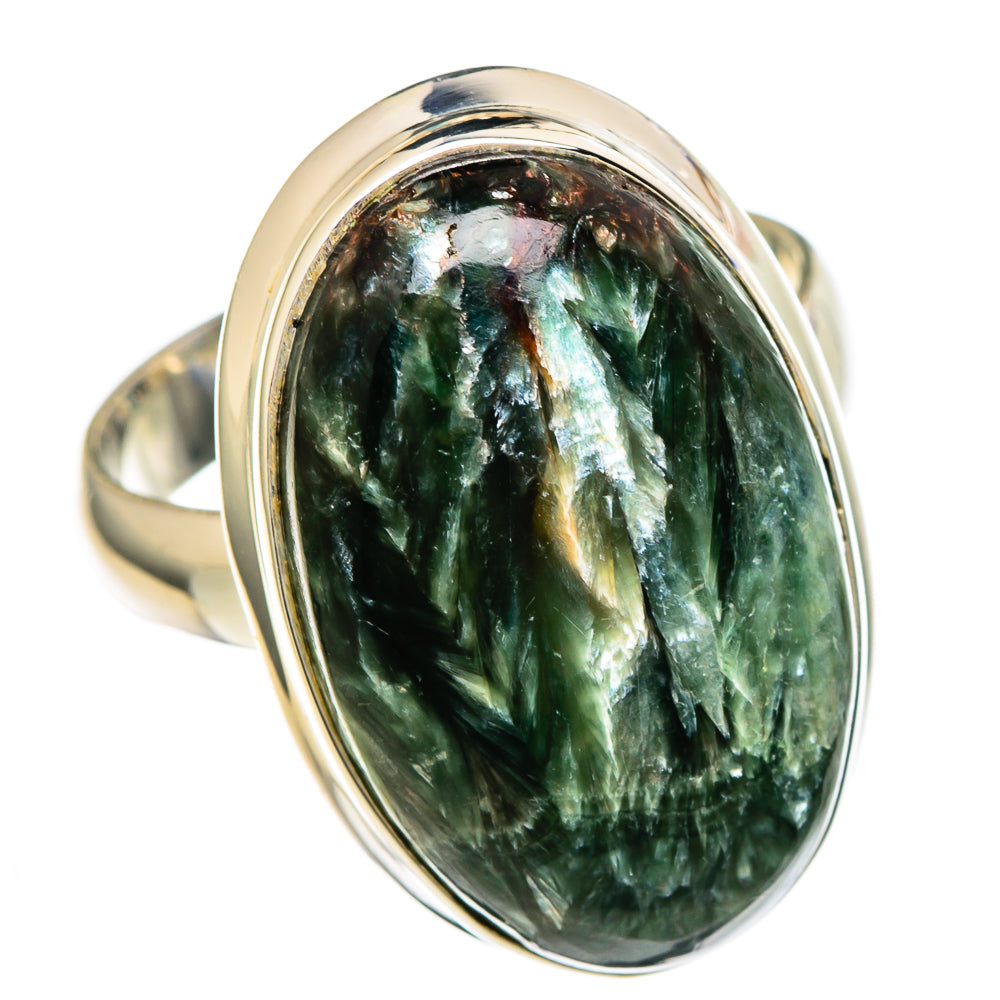 Seraphinite Rings handcrafted by Anasilvercos - RING99919