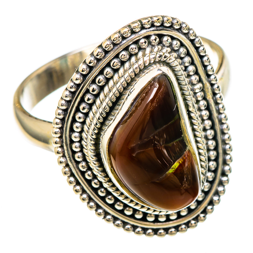 Mexican Fire Agate Rings handcrafted by Anasilvercos - RING99921 - Photo 2