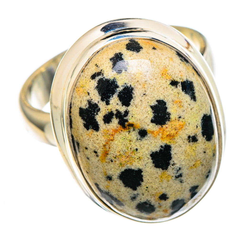 Dalmatian Jasper Rings handcrafted by Anasilvercos - RING99922