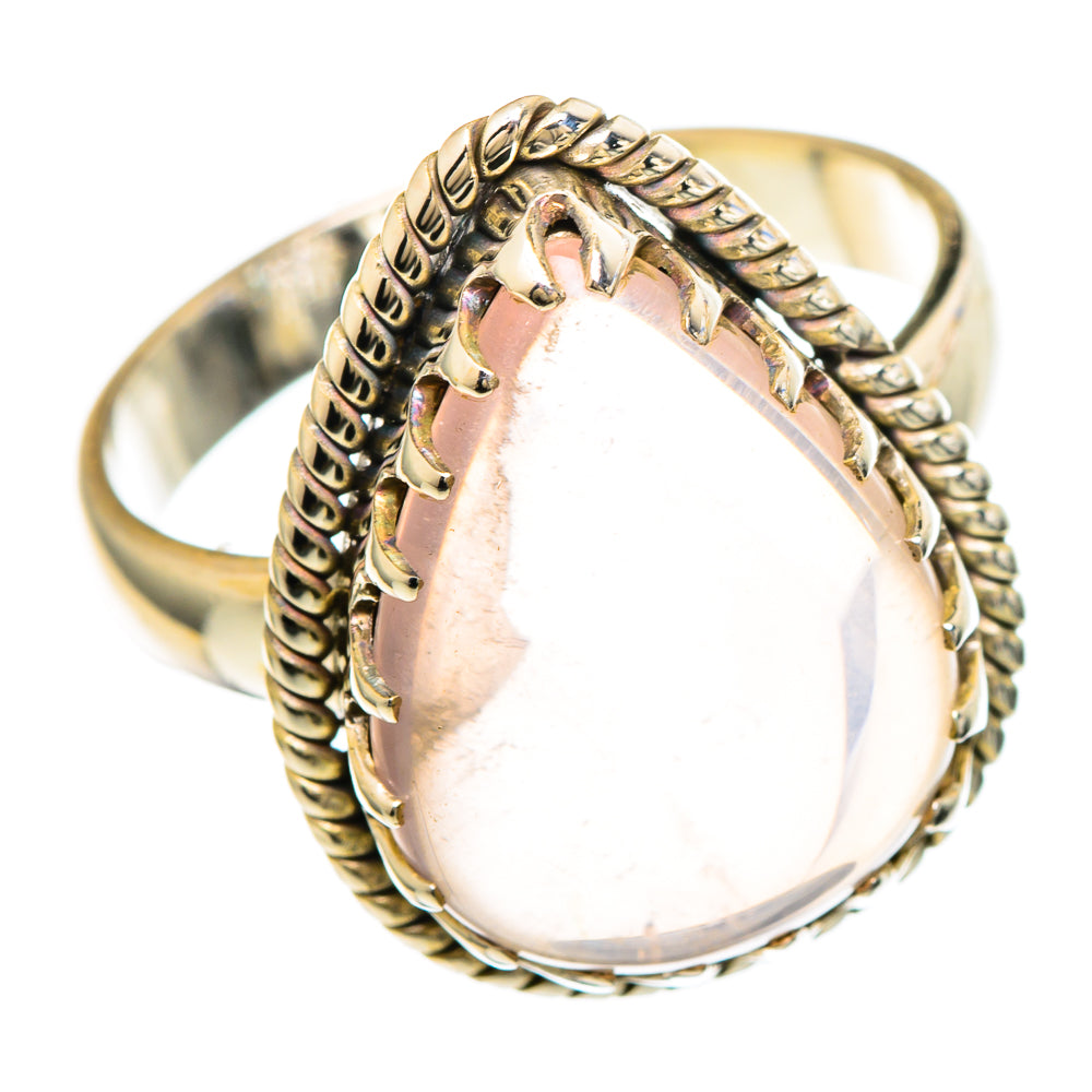 Rose Quartz Rings handcrafted by Anasilvercos - RING99965