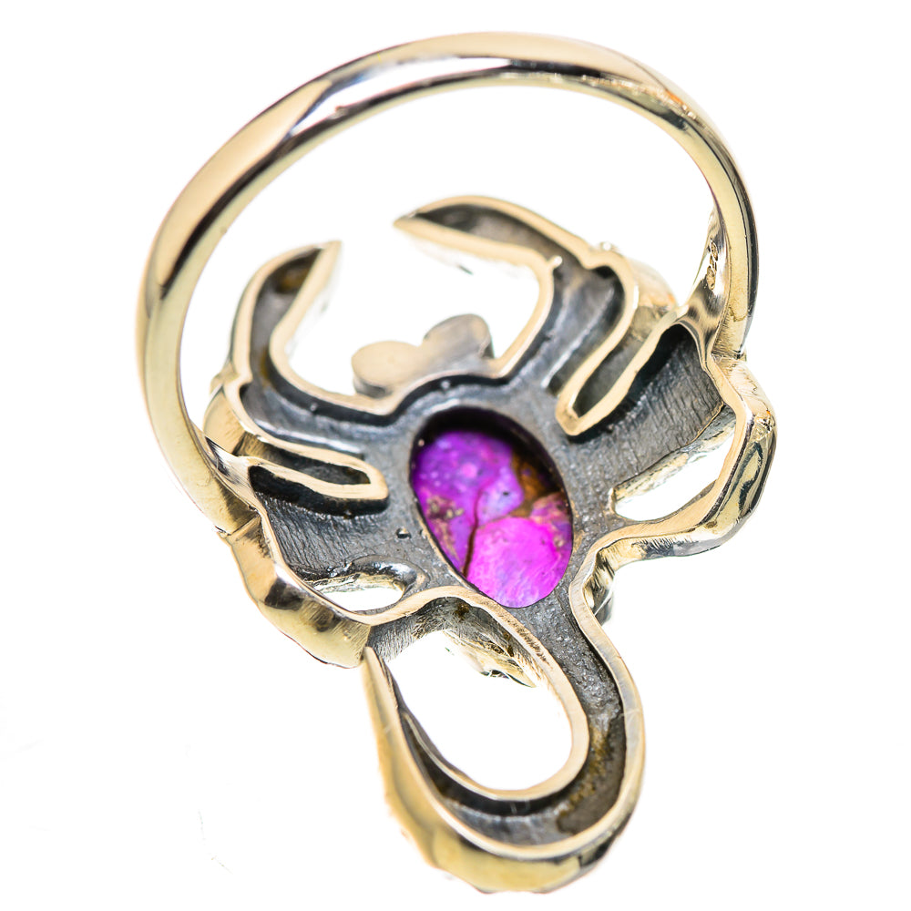 Purple Copper Composite Turquoise Ring Size 8.25 (925 Sterling Silver) RING135406