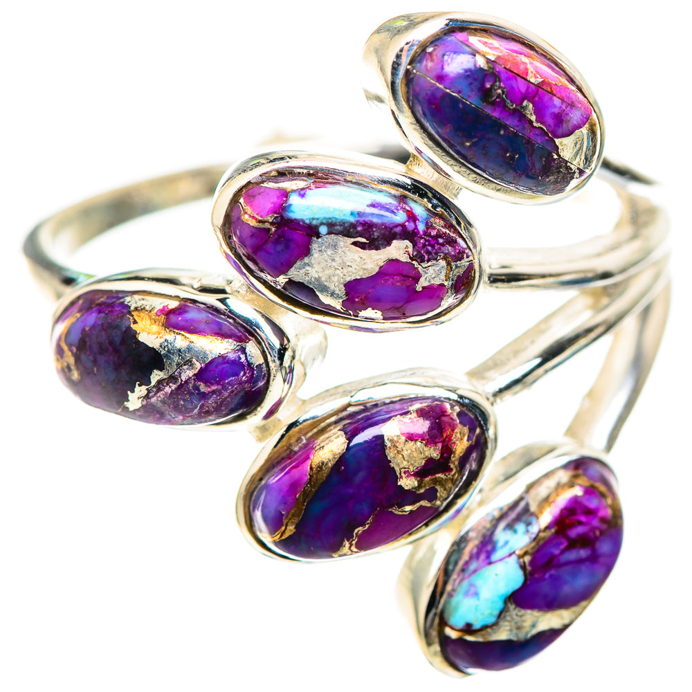 Purple Copper Turquoise 925 Sterling Silver Ring Size 9.5 Ana Co R136335