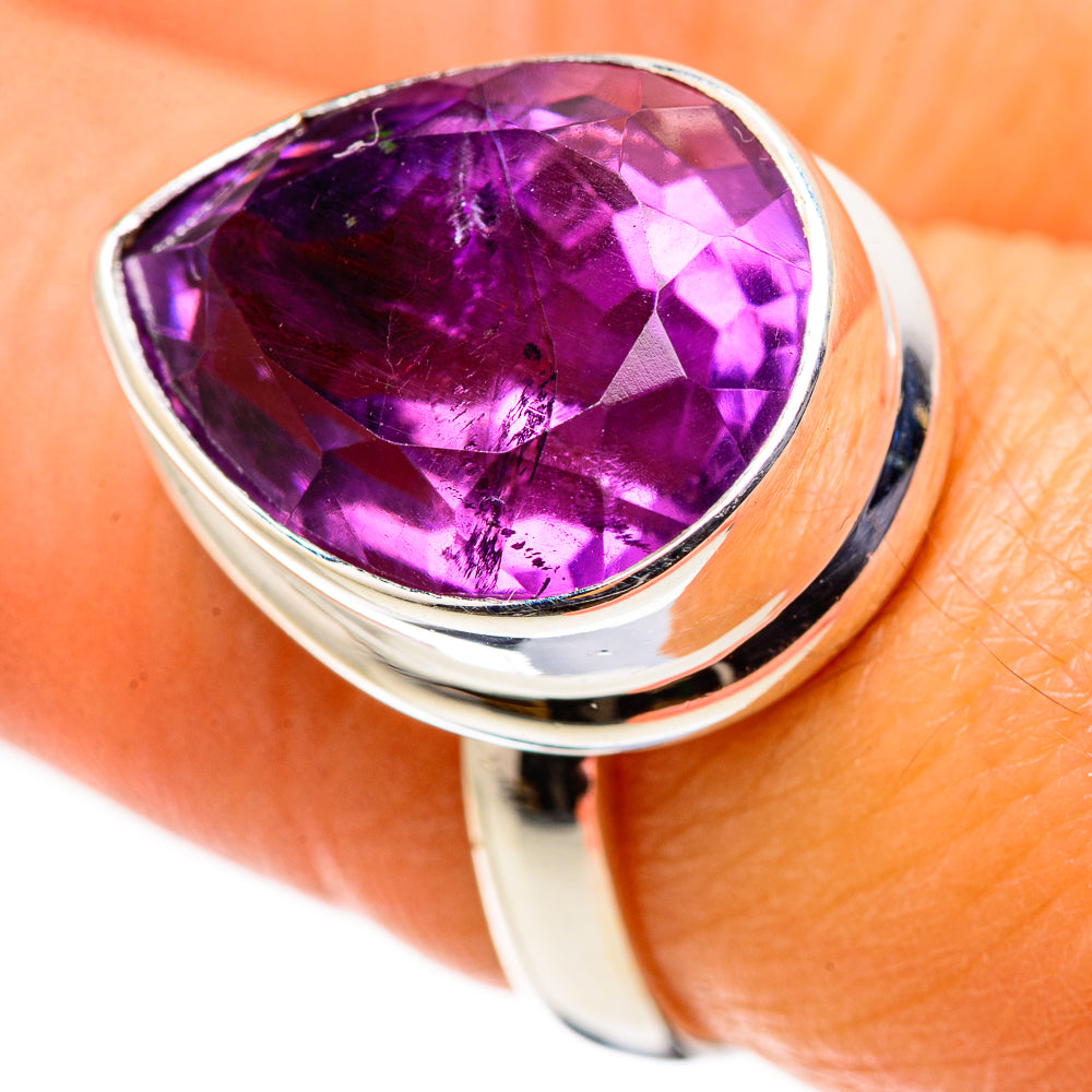 Faceted Amethyst Ring Size 7 (925 Sterling Silver) RING134674