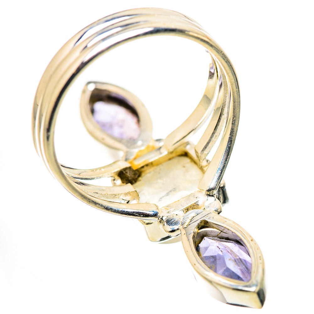 Rainbow Moonstone, Tanzanite Ring Size 7.25 (925 Sterling Silver) RING134665