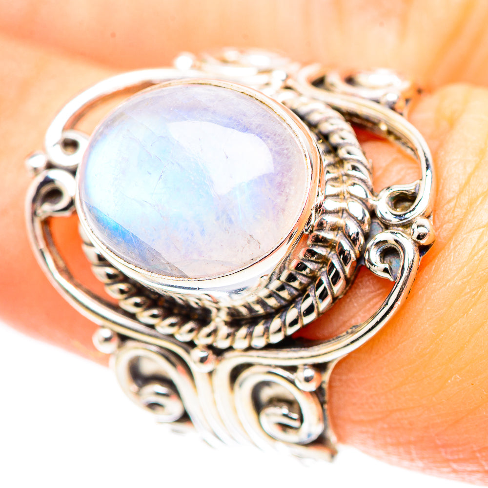 Rainbow Moonstone 925 Sterling Silver Ring Size 6.75 (925 Sterling Silver) RING137393
