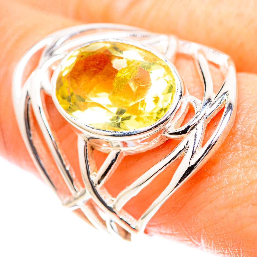 Faceted Citrine Ring Size 8.25 (925 Sterling Silver) RING136590