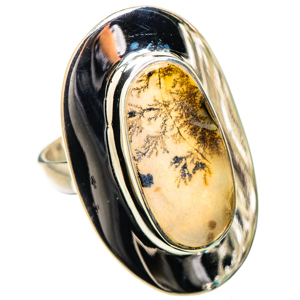 Scenic Dendritic Agate Ring Size 6.5 (925 Sterling Silver) RING135458