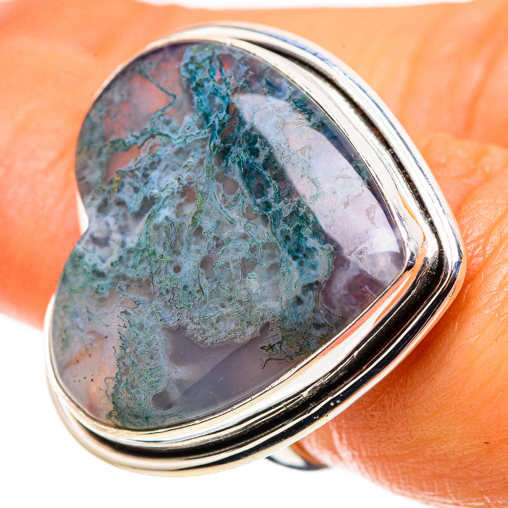 Green Moss Agate Ring Size 6.25 (925 Sterling Silver) RING134974