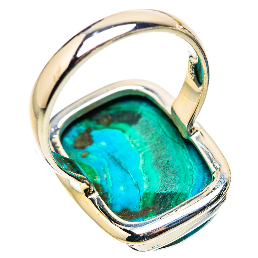 Malachite In Chrysocolla Ring Size 8.5 (925 Sterling Silver) RING135614