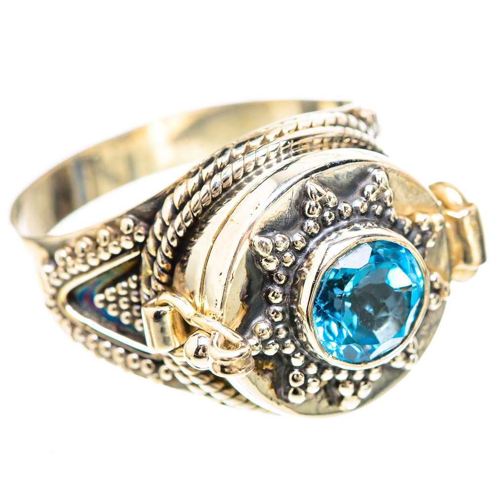 Poison Blue Topaz 925 Sterling Silver Ring Size 10 (925 Sterling Silver) RING137239