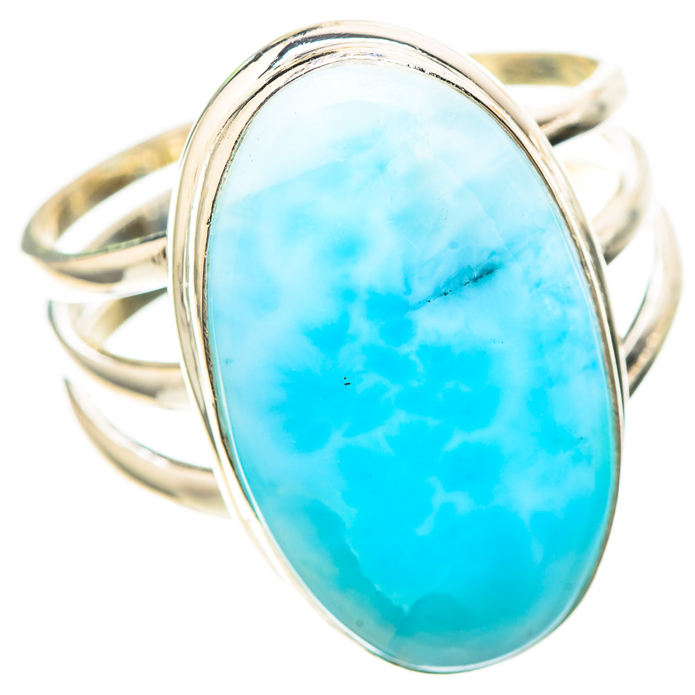 Large Larimar 925 Sterling Silver Ring Size 11.75 (925 Sterling Silver) RING137335
