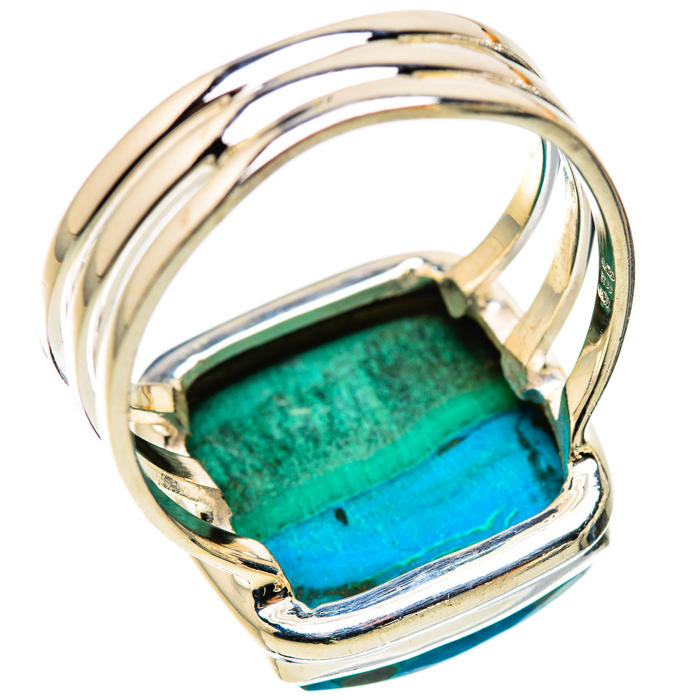 Malachite In Chrysocolla Ring Size 11 (925 Sterling Silver) RING135647