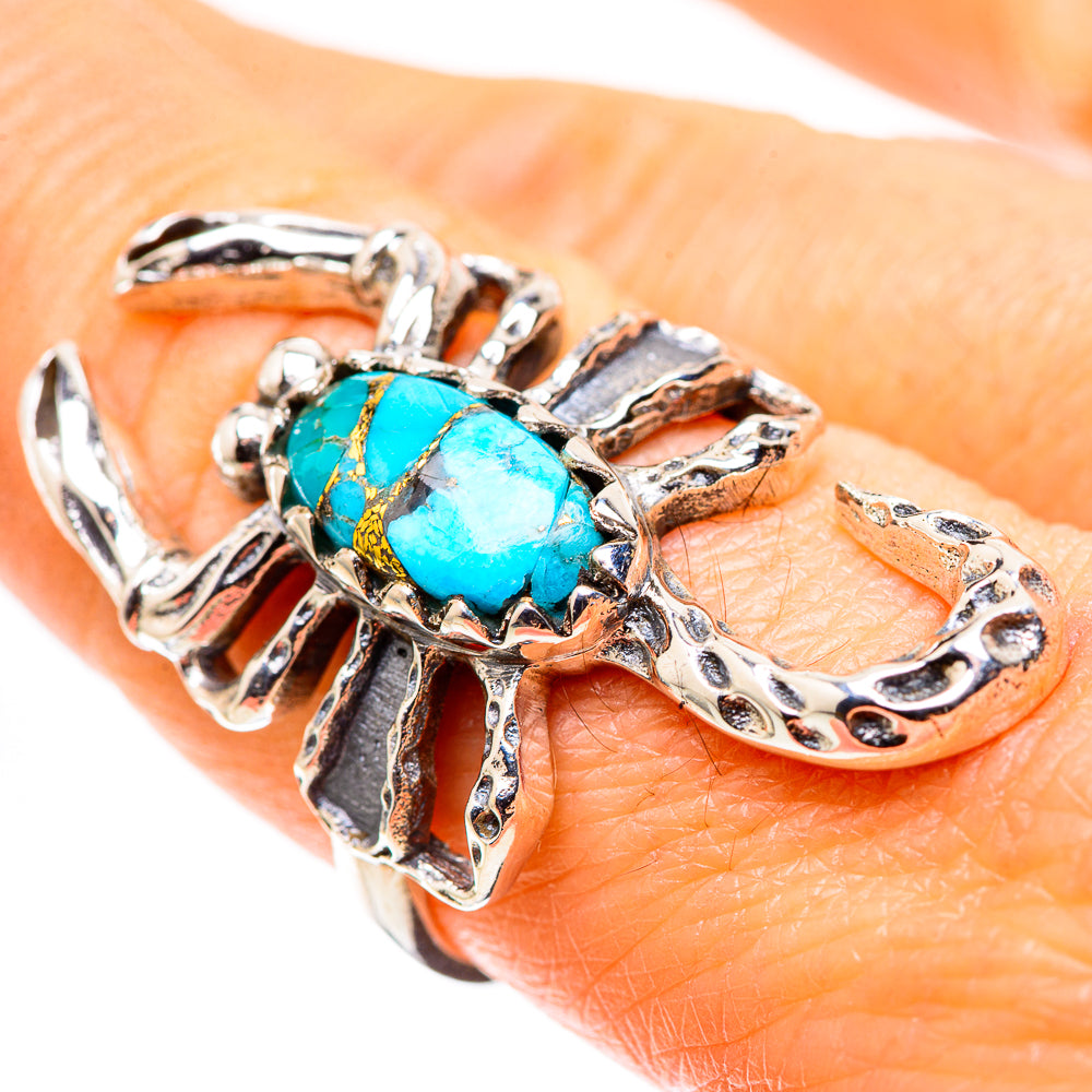 Kingman Mohave Turquoise Ring Size 8.25 (925 Sterling Silver) RING136039