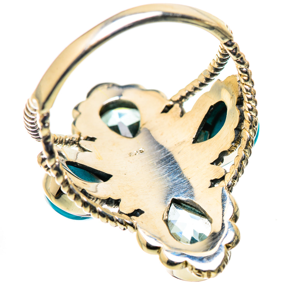 Blue Topaz, Sleeping Beauty Turquoise Ring Size 9.75 (925 Sterling Silver) RING134972