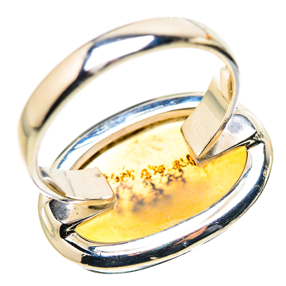 Scenic Dendritic Agate Ring Size 7.25 (925 Sterling Silver) RING134581