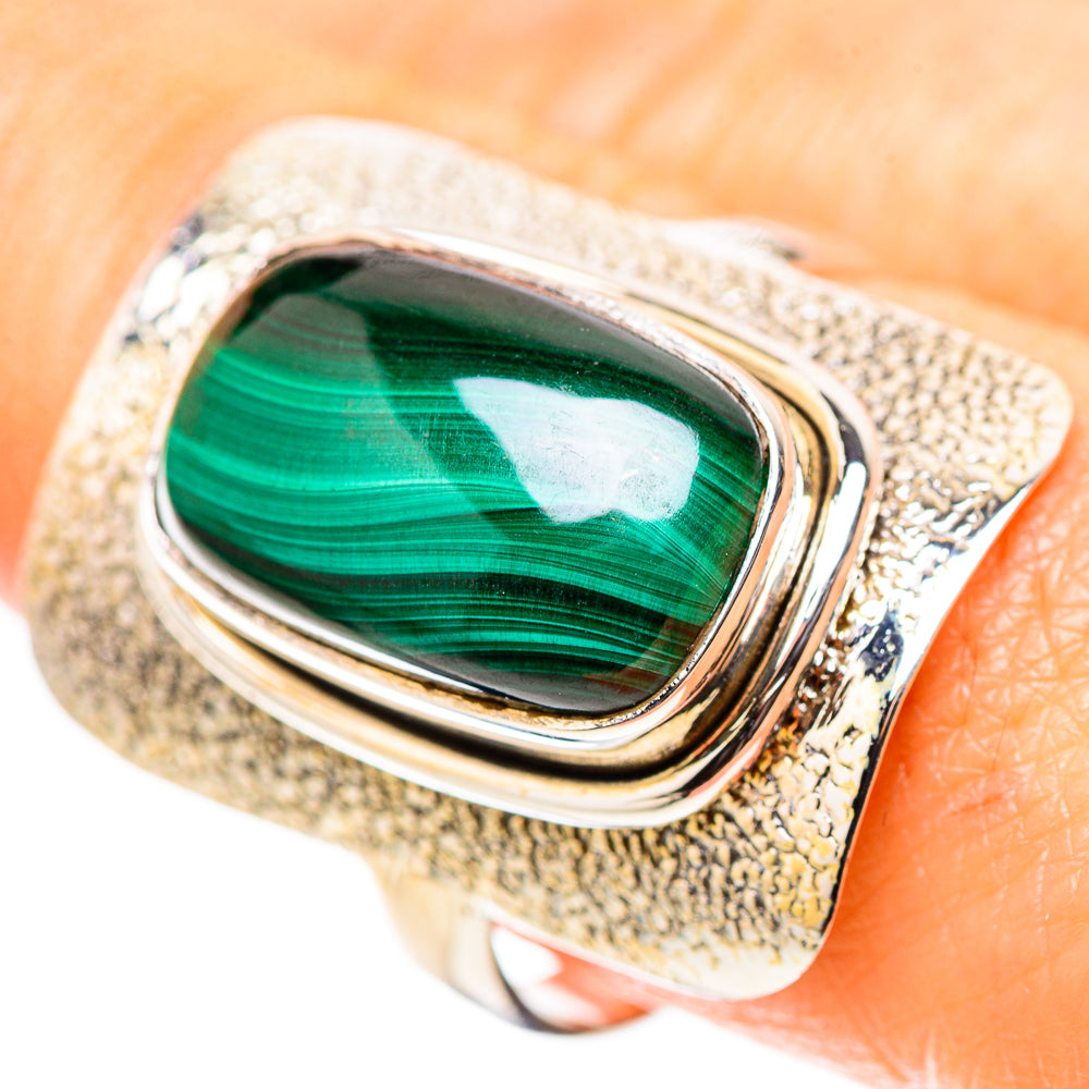 Malachite 925 Sterling Silver Ring Size 9.75 (925 Sterling Silver) RING137517