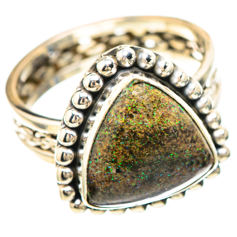 Andamooka Opal Ring Size 7.25 (925 Sterling Silver) RING137023