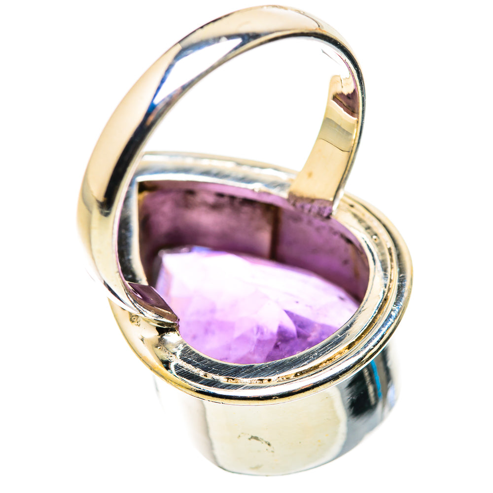 Large Faceted Amethyst Ring Size 9 (925 Sterling Silver) RING134701