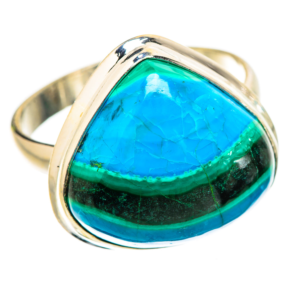 Large Malachite In Chrysocolla Ring Size 11.5 (925 Sterling Silver) RING135368
