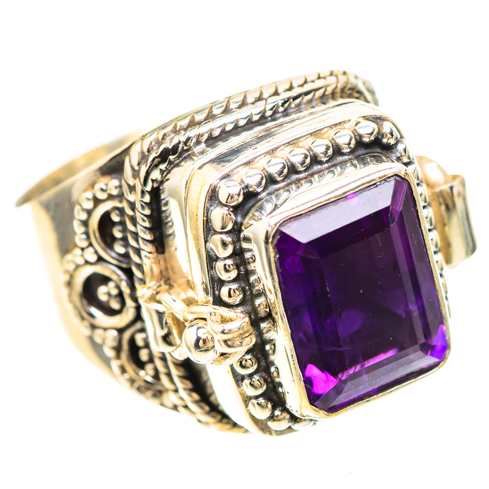 Poison Faceted Amethyst 925 Sterling Silver Ring Size 8.75 (925 Sterling Silver) RING137320