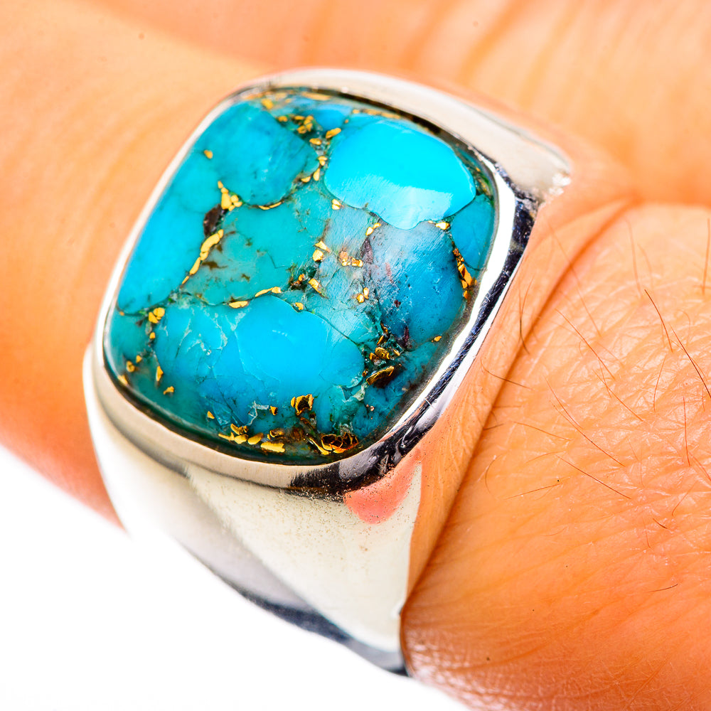 Kingman Mohave Turquoise Ring Size 7.75 (925 Sterling Silver) RING135822