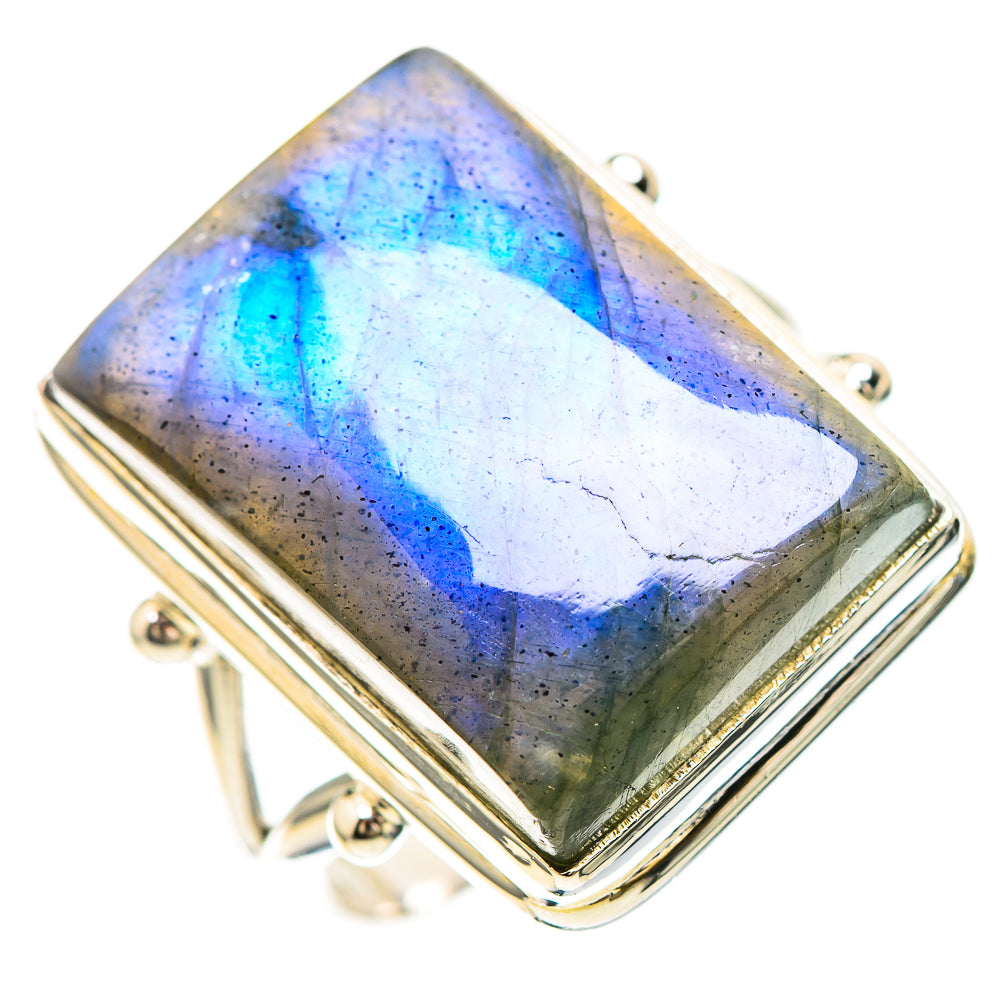 Large Labradorite Ring Size 10 (925 Sterling Silver) RING137121