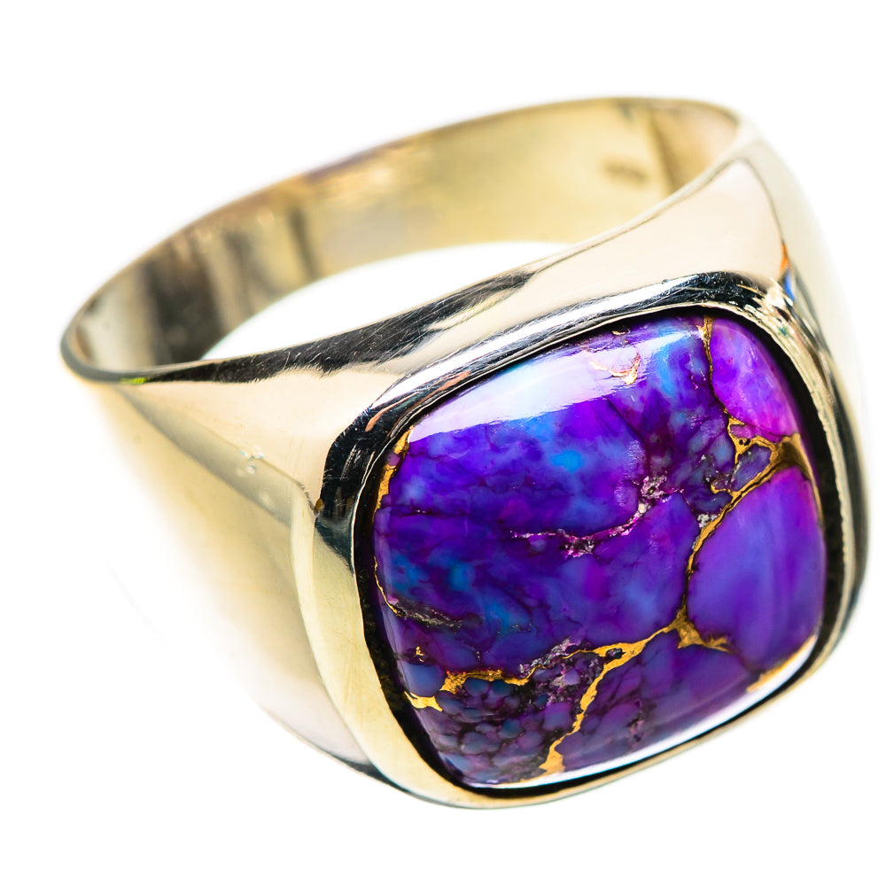 Anasilvercos Purple Copper Composite Turquoise Ring Size 9.25 (925 Sterling Silver)