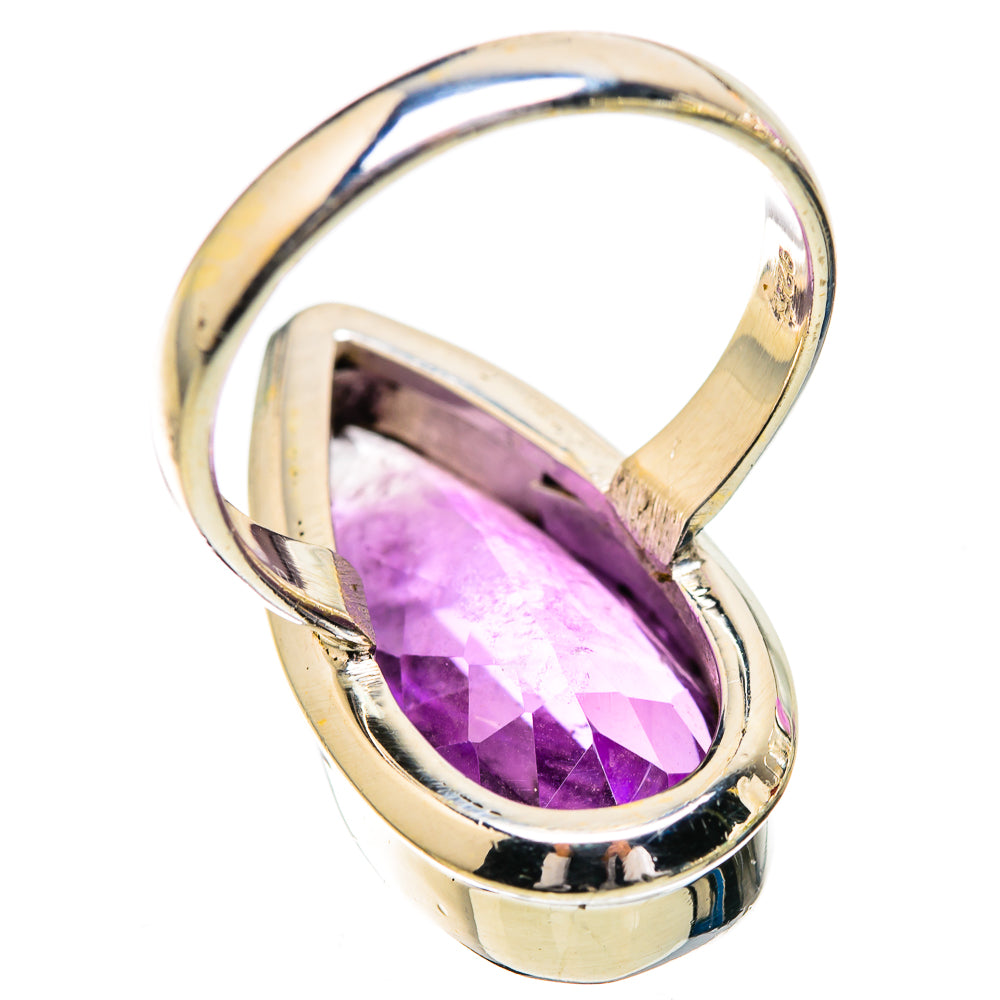 Large Faceted Amethyst Ring Size 8 (925 Sterling Silver) RING135925