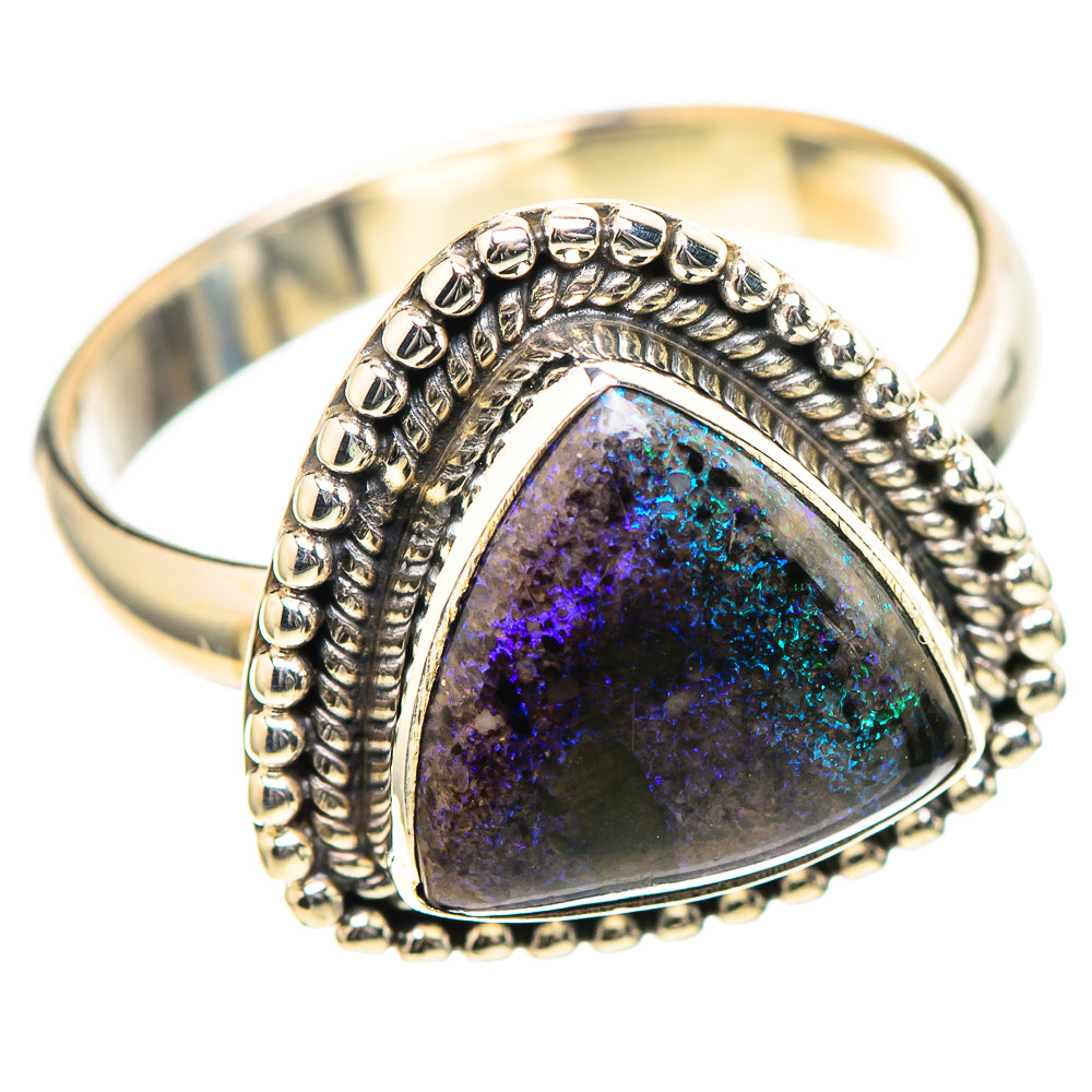 Andamooka Opal Ring Size 8 (925 Sterling Silver) RING136632