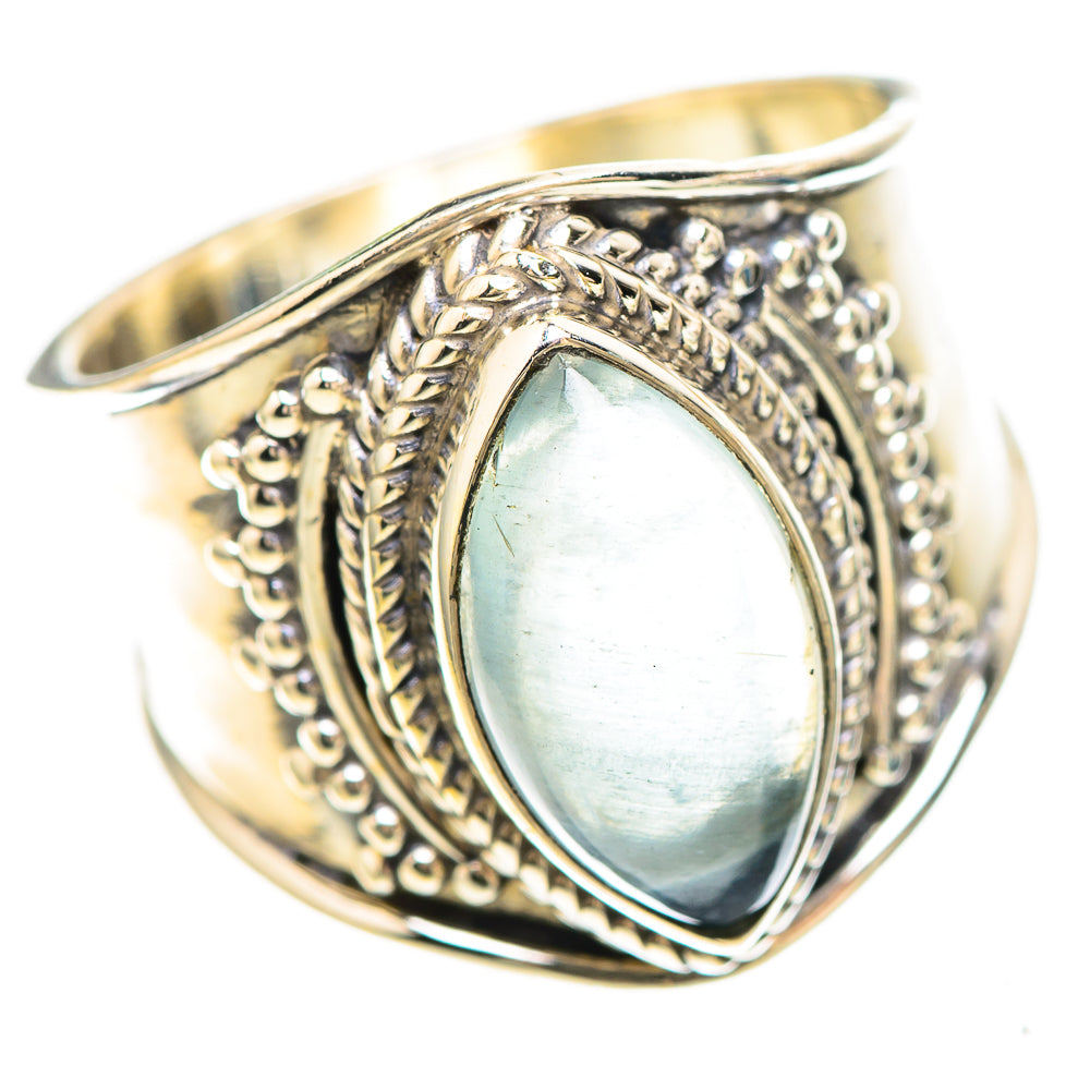 Natural Aquamarine 925 Sterling Silver Ring Size 7.25 (925 Sterling Silver) RING137243