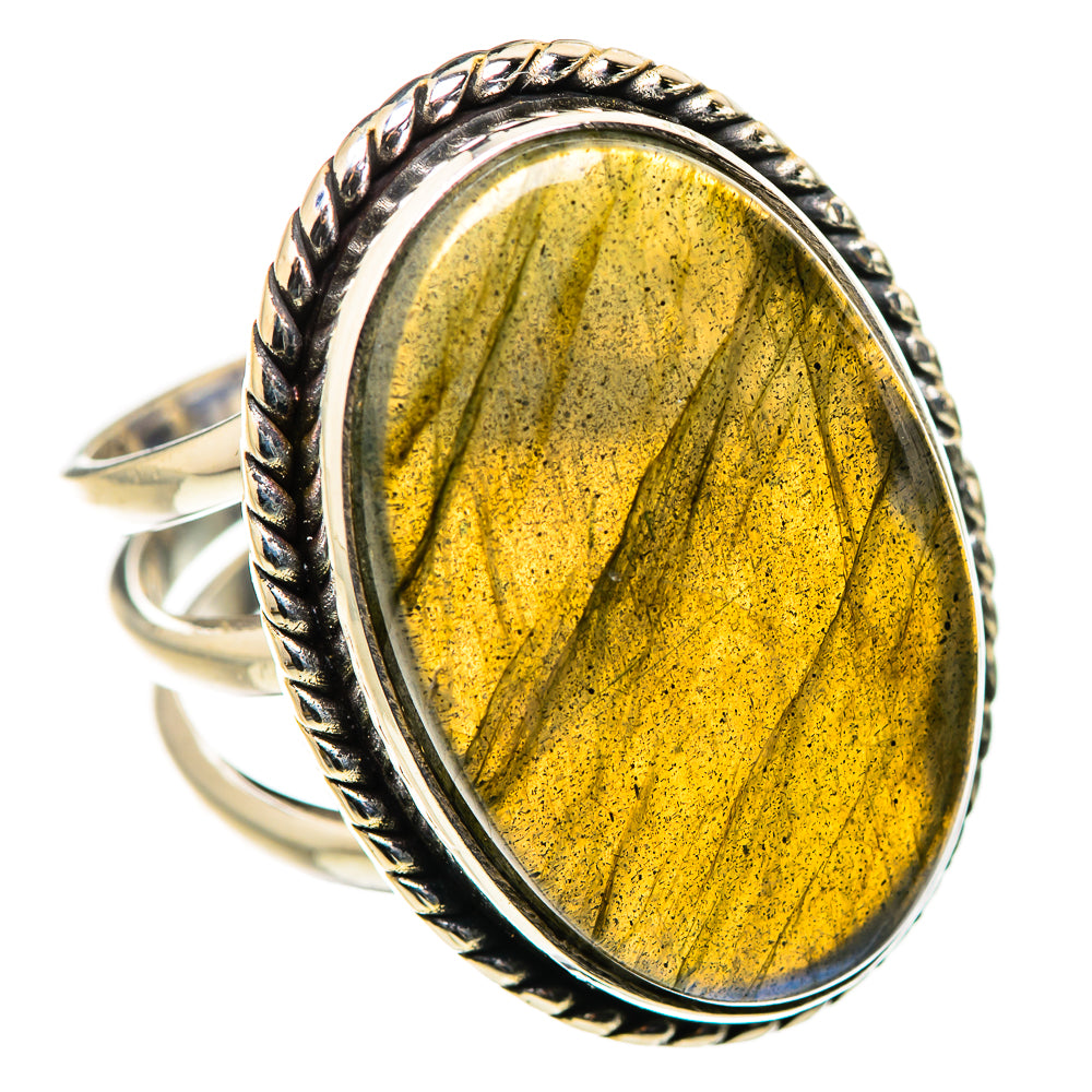 Large Labradorite Ring Size 7.75 (925 Sterling Silver) RING134731