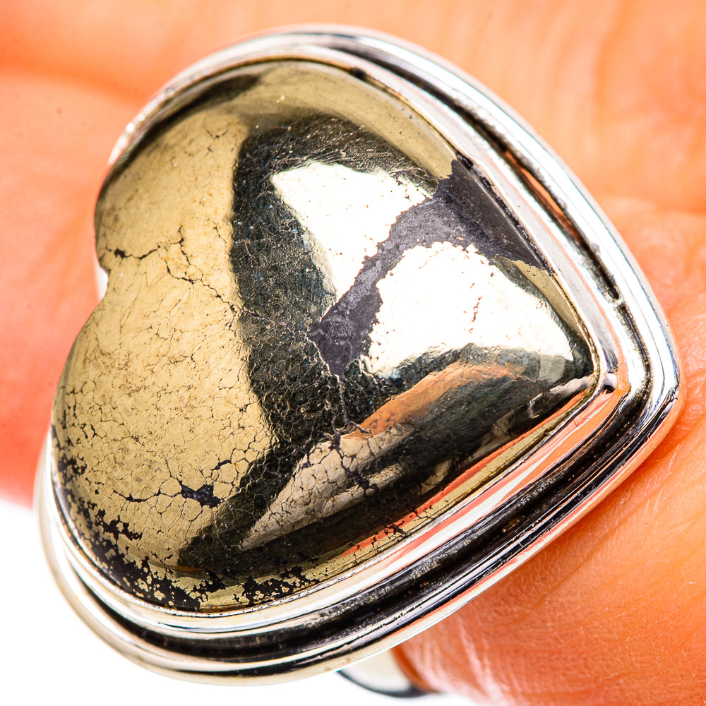 Large Pyrite Ring Size 6 (925 Sterling Silver) RING135958