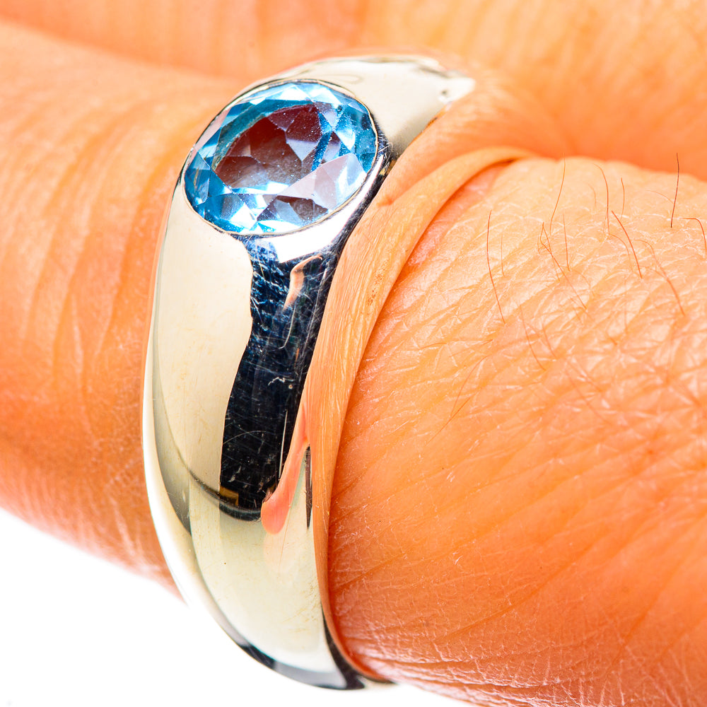 Blue Topaz Ring Size 7.75 (925 Sterling Silver) RING136064