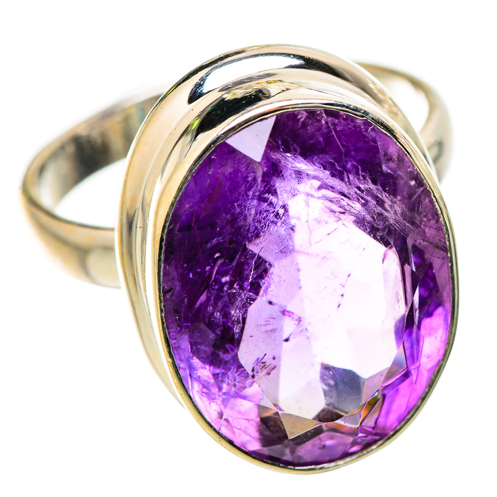 Faceted Amethyst Ring Size 8.75 (925 Sterling Silver) RING135407
