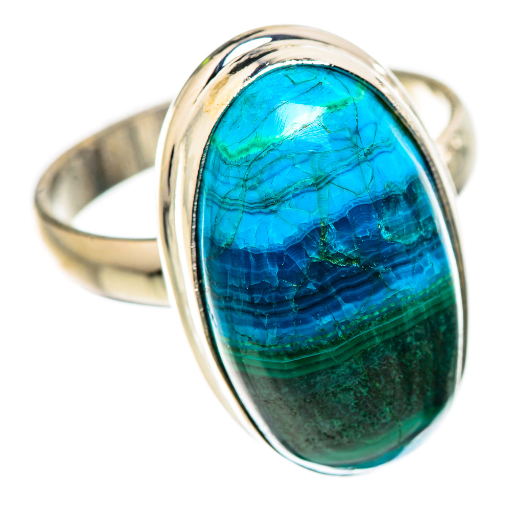 Malachite In Chrysocolla Ring Size 10 (925 Sterling Silver) RING135597