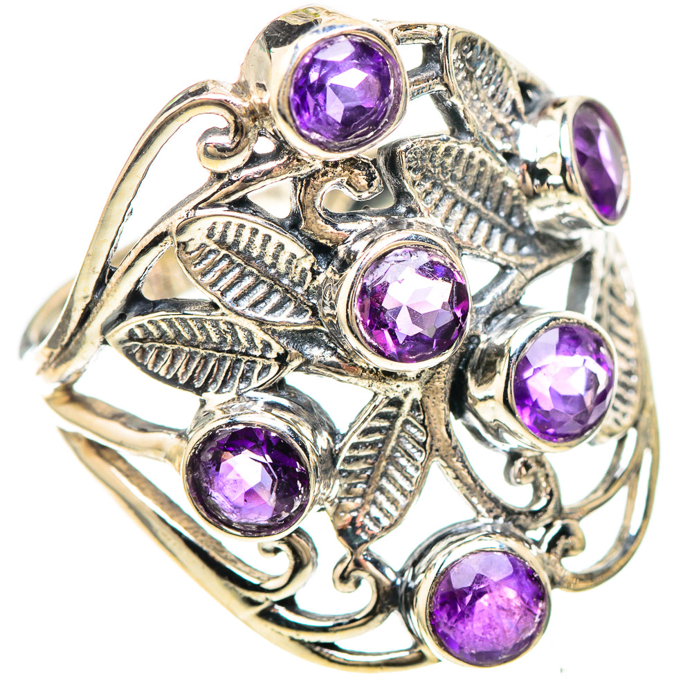 Faceted Amethyst 925 Sterling Silver Ring Size 9 (925 Sterling Silver) RING137182