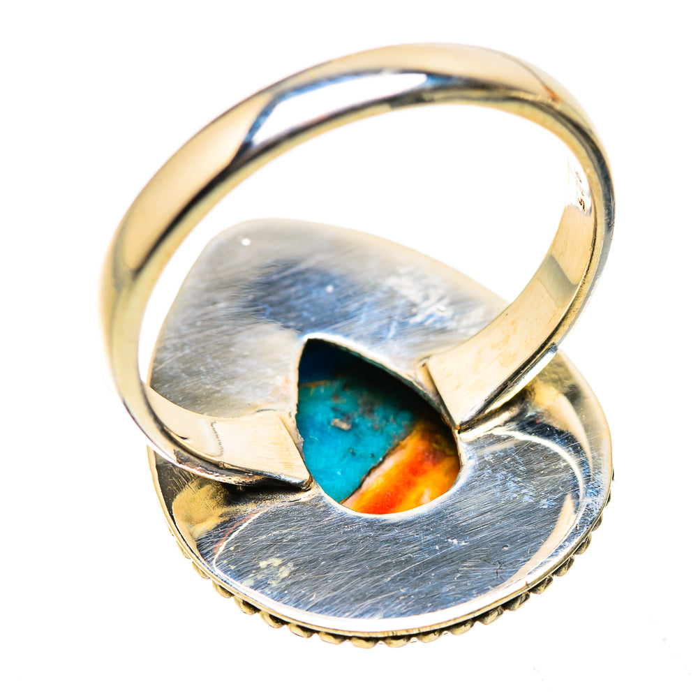 Spiny Oyster Turquoise Ring Size 9 (925 Sterling Silver) RING134875