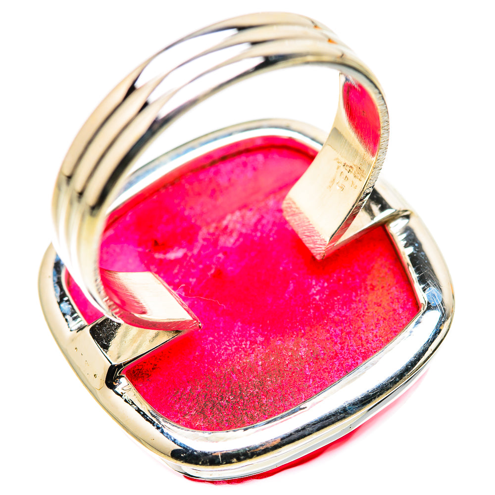 Large Pink Window Druzy Ring Size 8.75 (925 Sterling Silver) RING134700