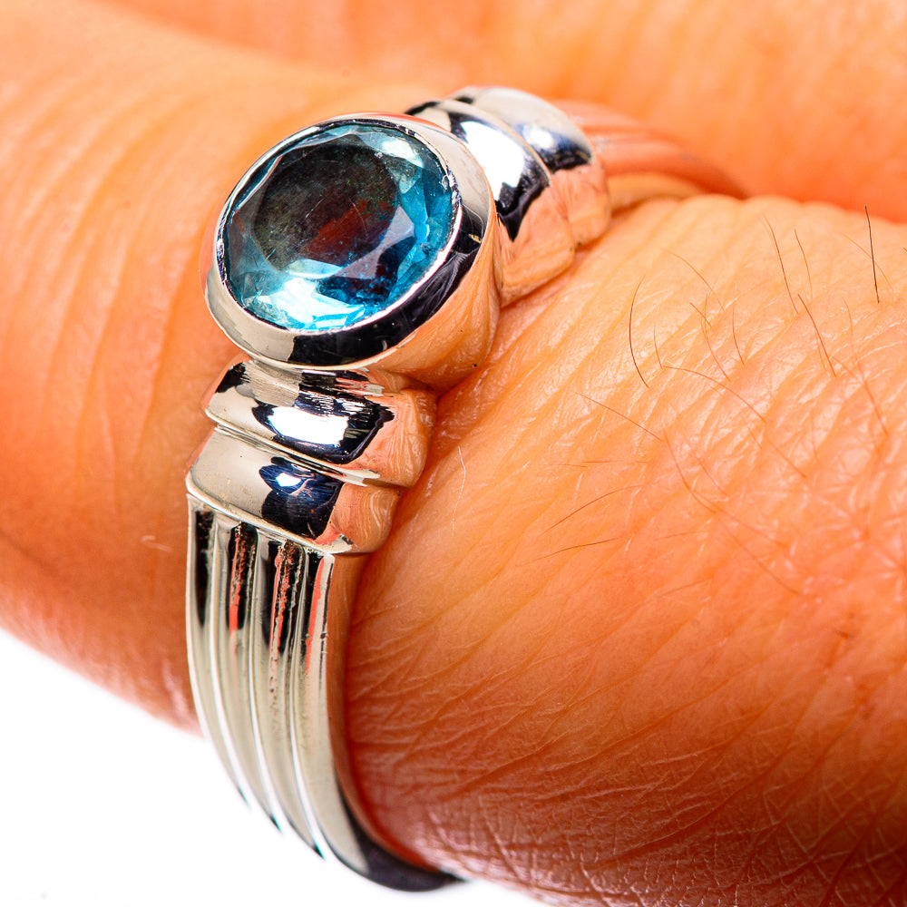 Blue Topaz Ring Size 8 (925 Sterling Silver) RING135625