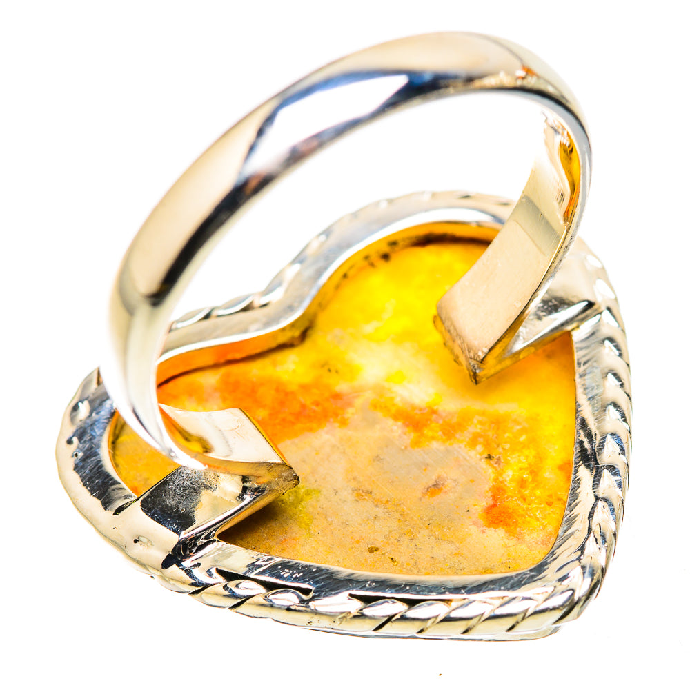Anasilvercos Large Mookaite Ring Size 10.75 (925 Sterling Silver)