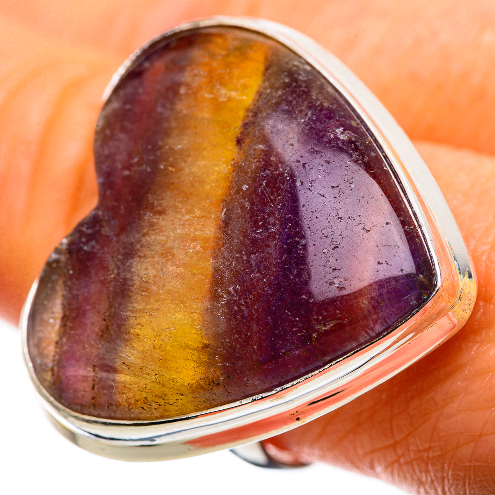 Large Fluorite Ring Size 9 (925 Sterling Silver) RING135709