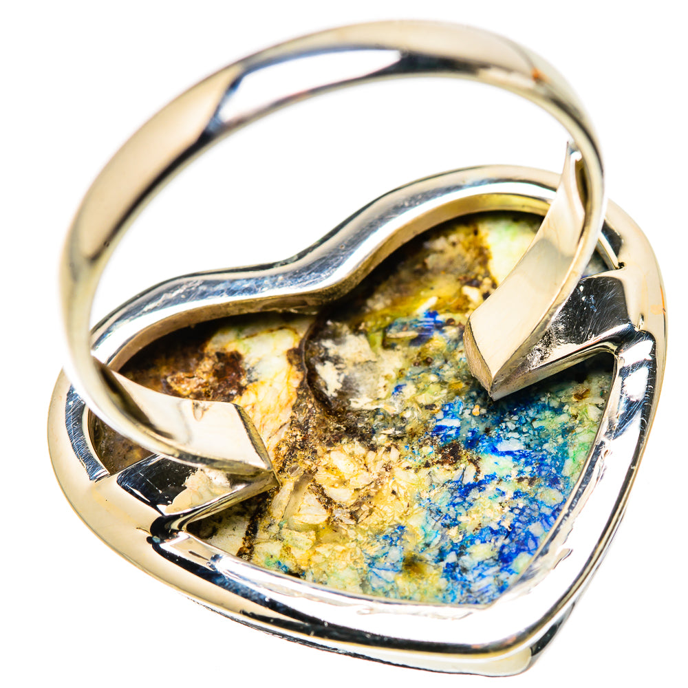 Large Blue Agate Ring Size 12.75 (925 Sterling Silver) RING134728