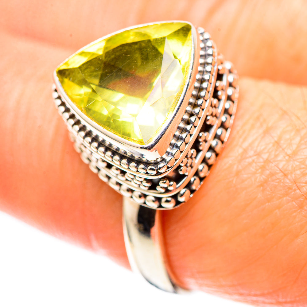 Faceted Citrine Ring Size 8.25 (925 Sterling Silver) RING136830